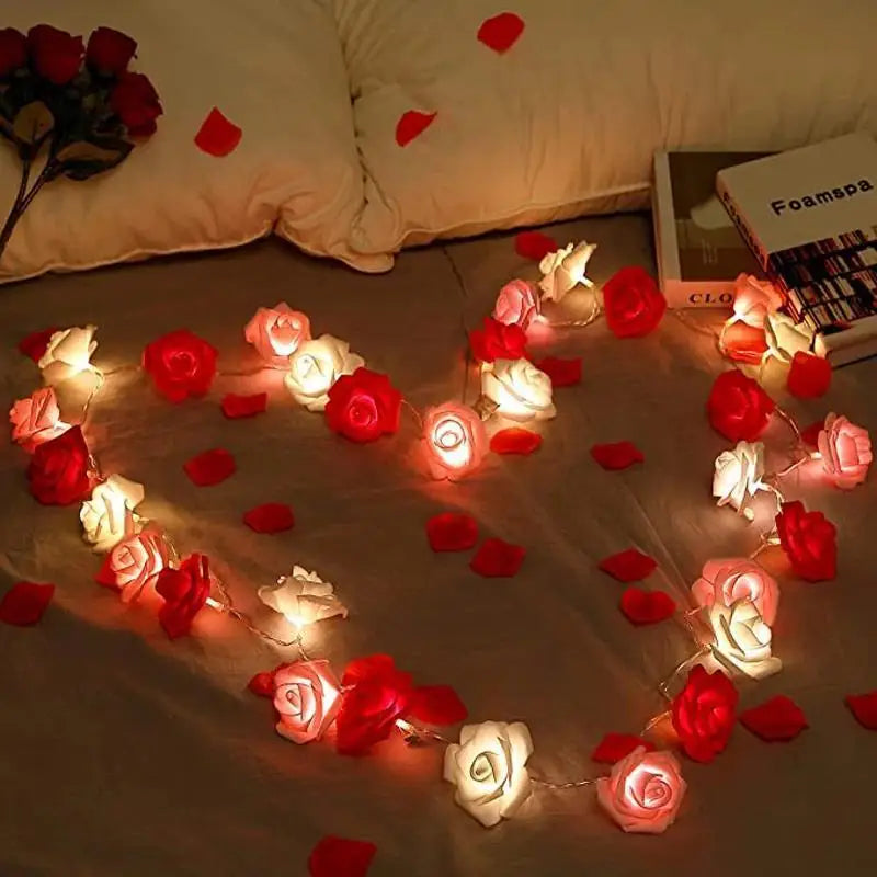 Romantic 1 5M LED Flower String Lights