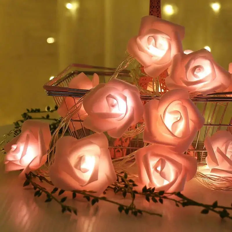 Romantic 1 5M LED Flower String Lights