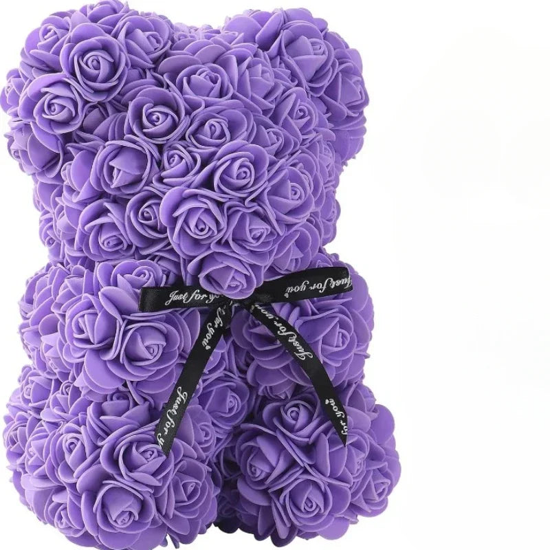 Artificial Flower Rose Teddy Bear