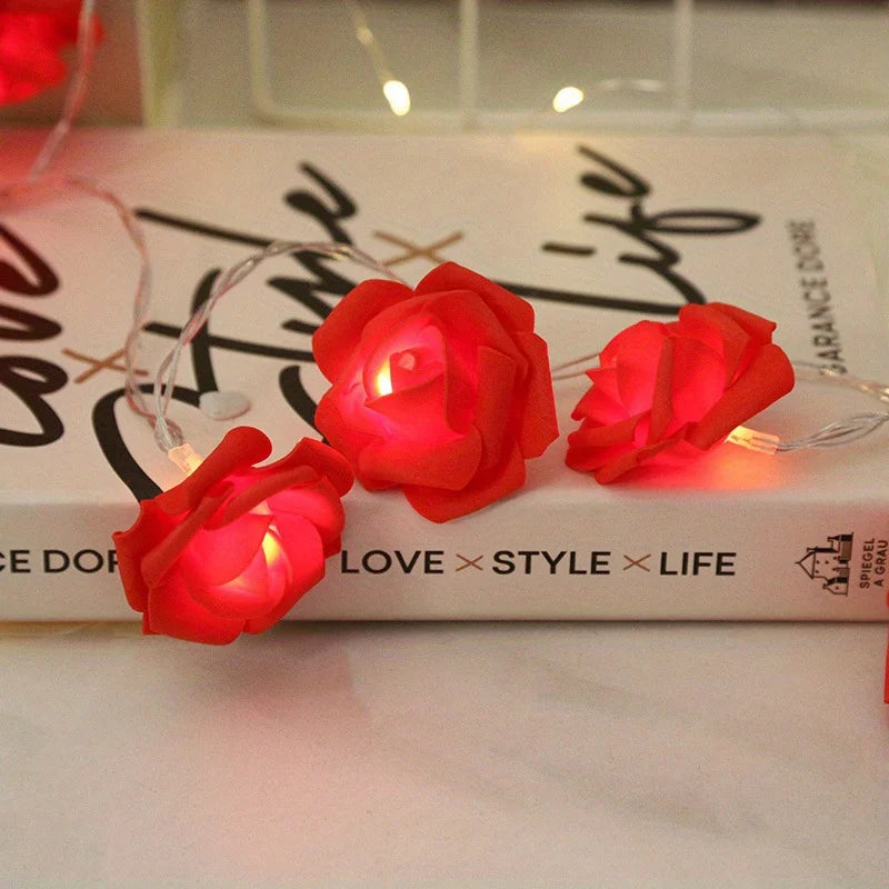 Romantic 1 5M LED Flower String Lights
